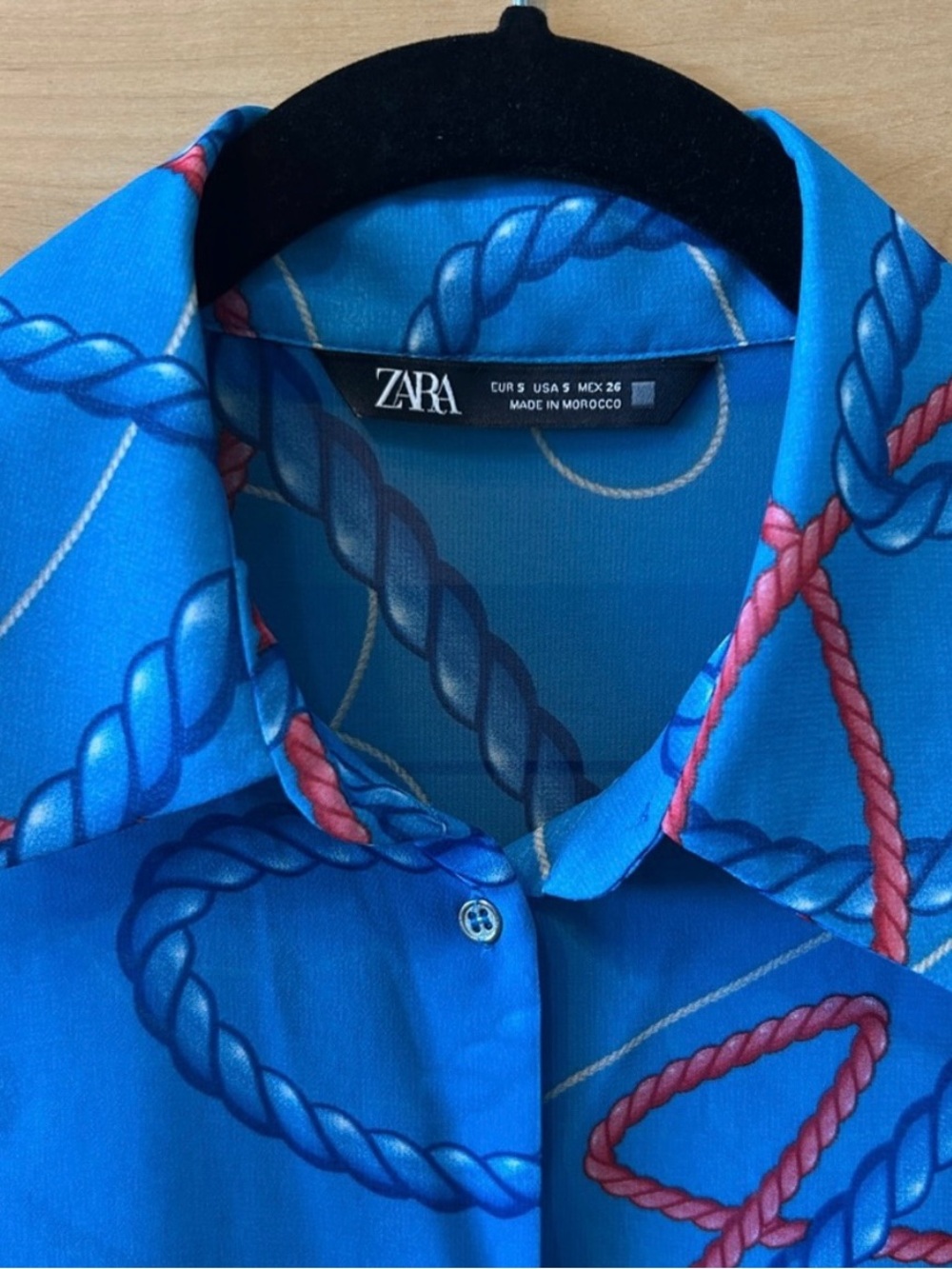 Zara Nautical Sheer Blouse - Picture 9 of 13